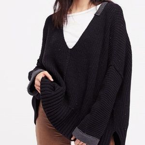 Free People Take Over Me V-Neck Sweater